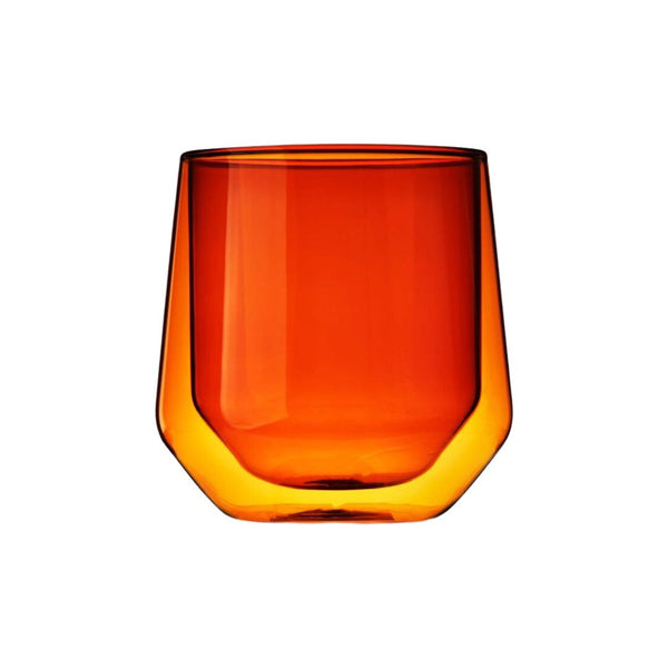 Bar & Glassware Double Walled Auora Tumblers // Amber (set of 2) 
