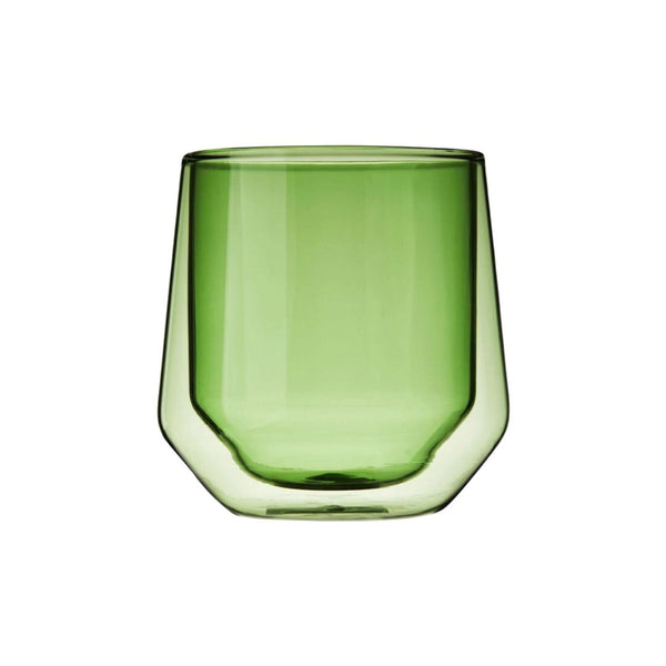 Bar & Glassware Double Walled Aurora Tumblers // Green (set of 2) 