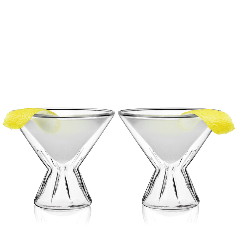 Bar & Glassware Double Walled Martini Glasses (set of 2) 