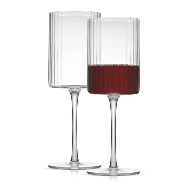 Bar & Glassware Fluted Red Wine Glass // Set of 2 