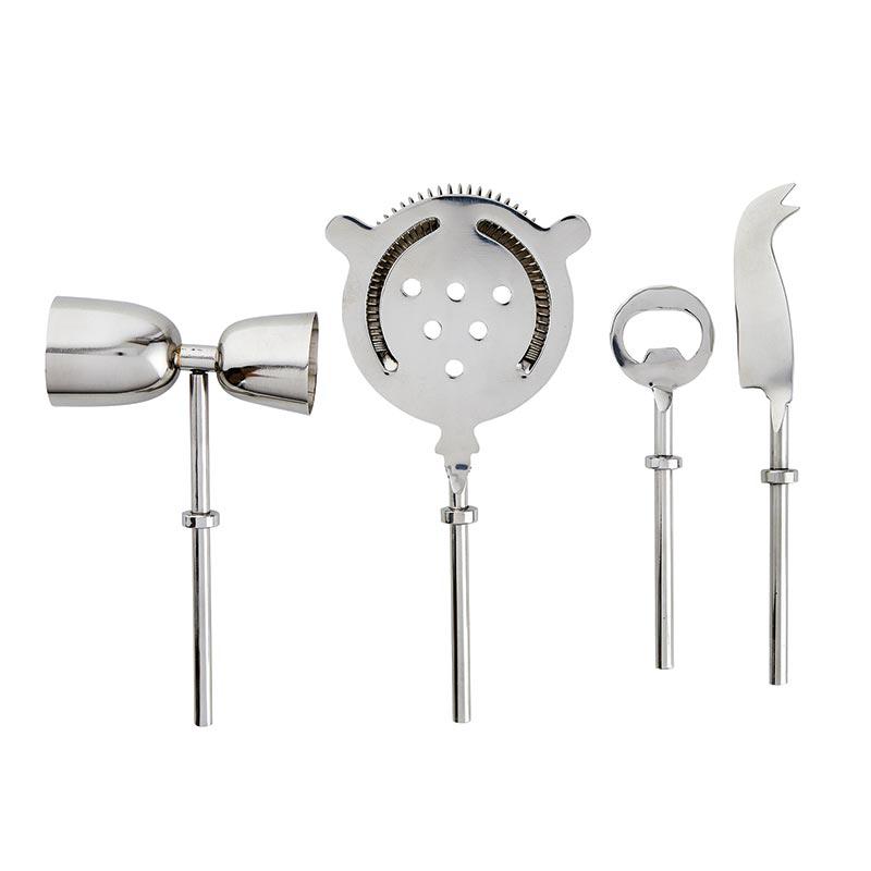  Marble & Stainless Steel Bar Tool Set 
