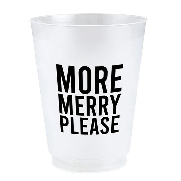 Bar & Glassware More Merry Please Frosted Cup // 8pk 