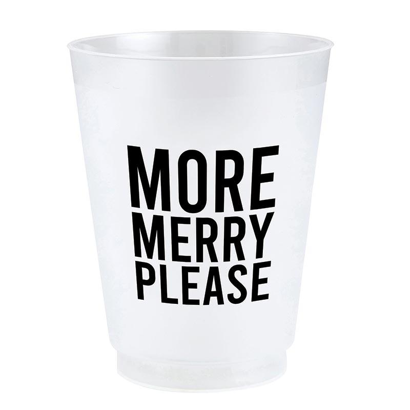 Bar & Glassware More Merry Please Frosted Cup // 8pk 