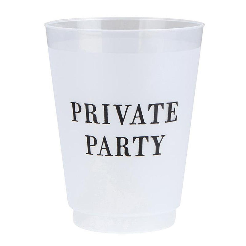 Bar & Glassware Private Party Frosted Cup - 8pk 