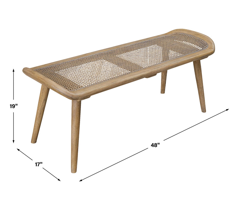 Benches, Ottomans & Stools Arne Woven Rattan Bench 