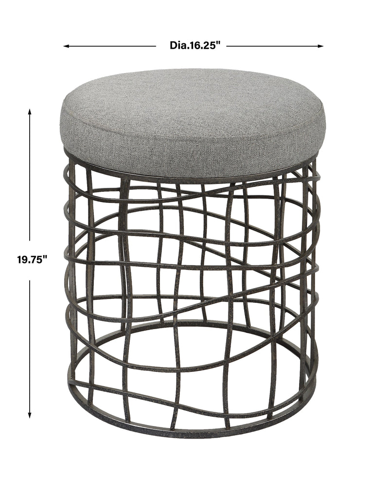 Benches, Ottomans & Stools Carnival Iron Round Accent Stool 