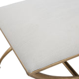 Benches, Ottomans & Stools Crossing Small White Bench 