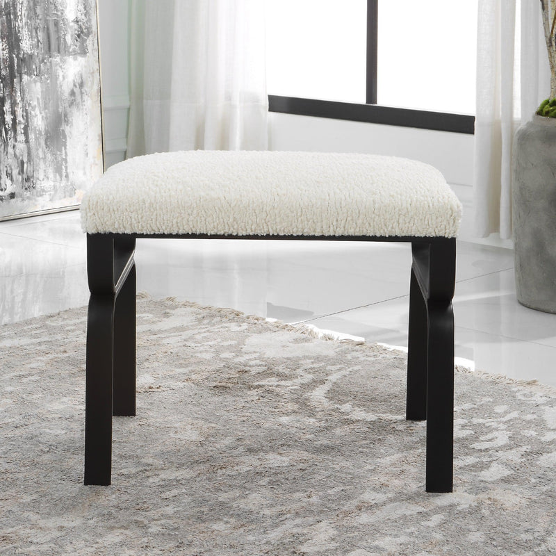 Benches, Ottomans & Stools Diverge White Shearling Small Bench 