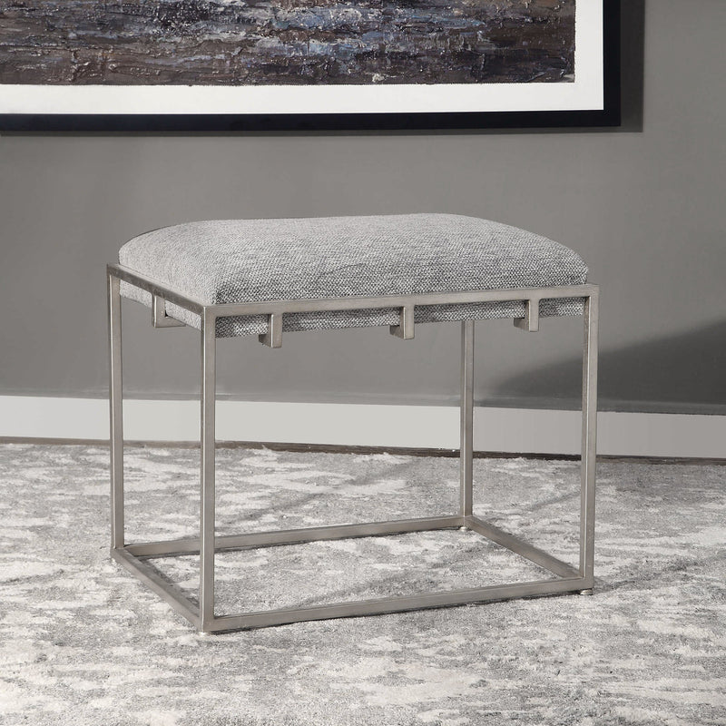 Benches, Ottomans & Stools Edie Silver Small Bench 