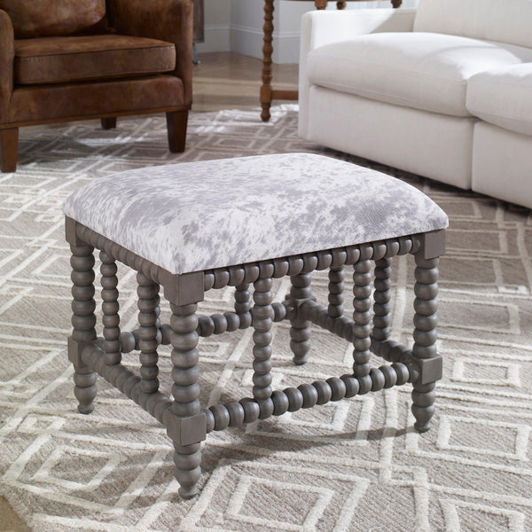 Benches, Ottomans & Stools Estes Faux Cow Hide Small Bench 