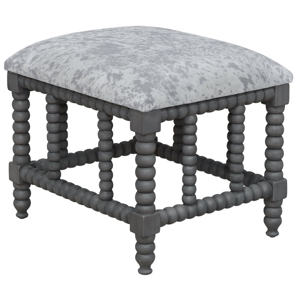 Benches, Ottomans & Stools Estes Faux Cow Hide Small Bench 