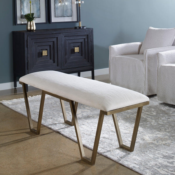 Benches, Ottomans & Stools Farrah Geometric Bench 