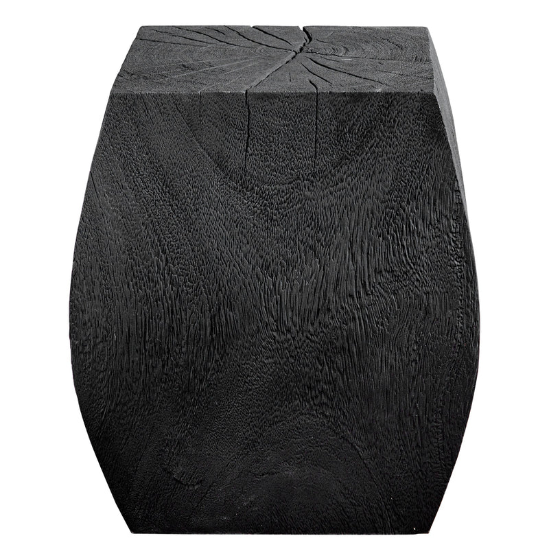 Benches, Ottomans & Stools Grove Black Wooden Accent Stool 