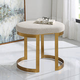 Benches, Ottomans & Stools Infinity Gold Accent Stool 