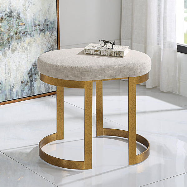 Benches, Ottomans & Stools Infinity Gold Accent Stool 