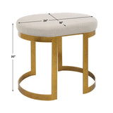 Benches, Ottomans & Stools Infinity Gold Accent Stool 