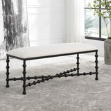 Benches, Ottomans & Stools Iron Drops Cushioned Bench 