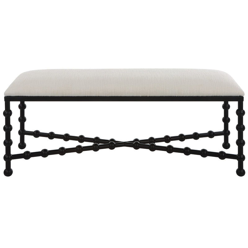 Benches, Ottomans & Stools Iron Drops Cushioned Bench 