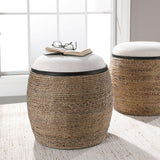 Benches, Ottomans & Stools Island Straw Accent Stool 