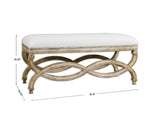 Benches, Ottomans & Stools Karline Natural Linen Bench 