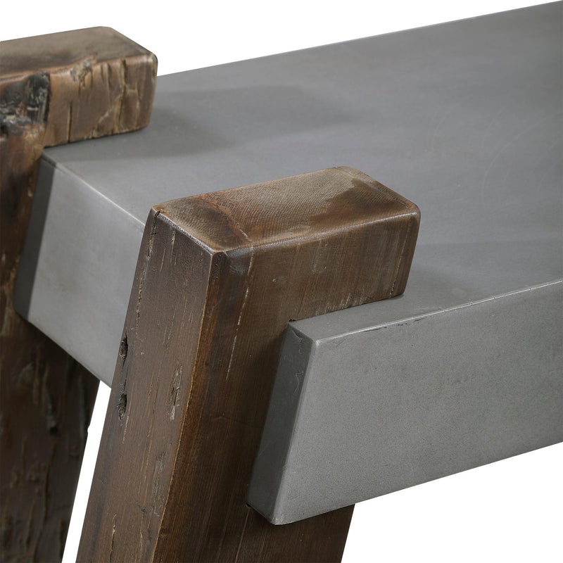 Benches, Ottomans & Stools Lavin Industrial Concrete Bench 