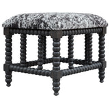 Benches, Ottomans & Stools Rancho Faux Cow Hide Small Bench 