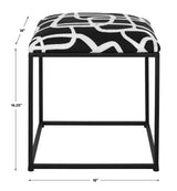 Benches, Ottomans & Stools Twists And Turns Fabric Accent Stool 