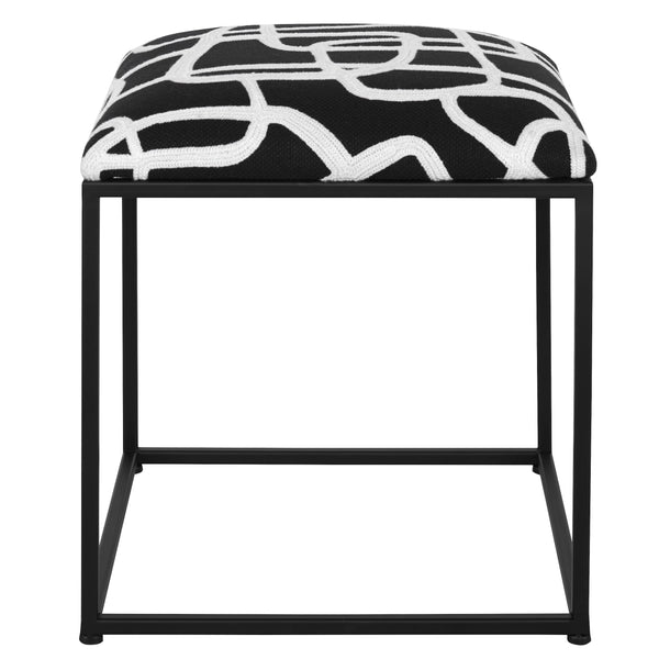 Benches, Ottomans & Stools Twists And Turns Fabric Accent Stool 