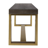 Benches, Ottomans & Stools Voyage Brass And Wood Bench 