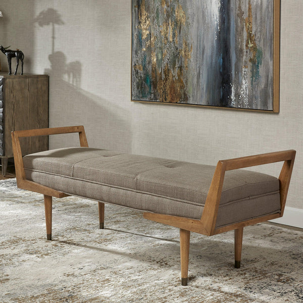 Benches, Ottomans & Stools Waylon Mid-Century Modern Bench 