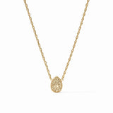 Jewelry Pavé Teardrop Delicate Necklace // Citrine 