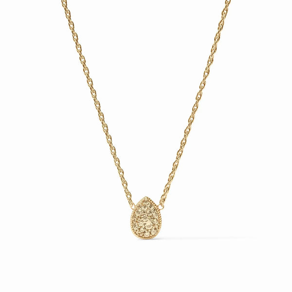 Jewelry Pavé Teardrop Delicate Necklace // Citrine 