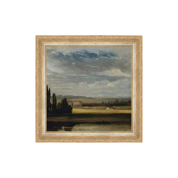 Wall Art Country Mansion Framed Artwork 