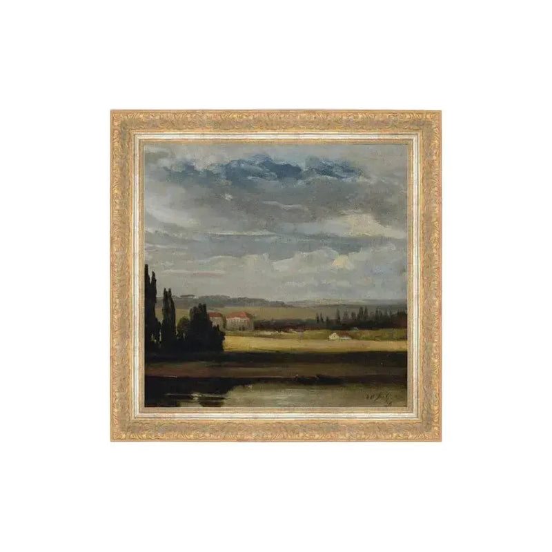 Wall Art Country Mansion Framed Artwork 