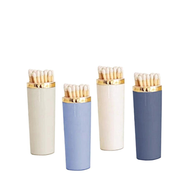 Candles & Matches - Ceramic Match Striker with Gold Accent // 4 Colors -  French Blue