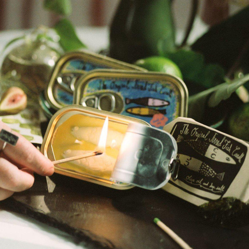 Candles & Matches Tinned Fish Candle // Olive Oil and Sea Salt 