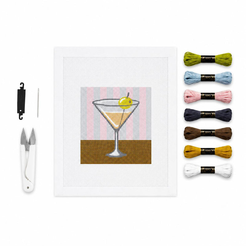 Lifestyle Martini Needlepoint Kit 