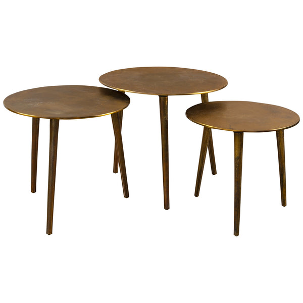Coffee Table Kasai Gold Coffee Tables, S/3 