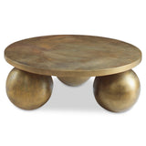Coffee Table Triplet Antique Brass Coffee Table 