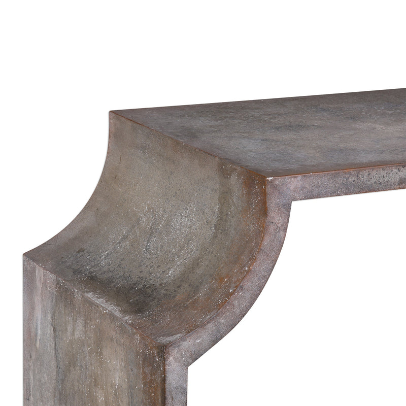 Console & Sofa Tables Agathon Stone Gray Console Table 