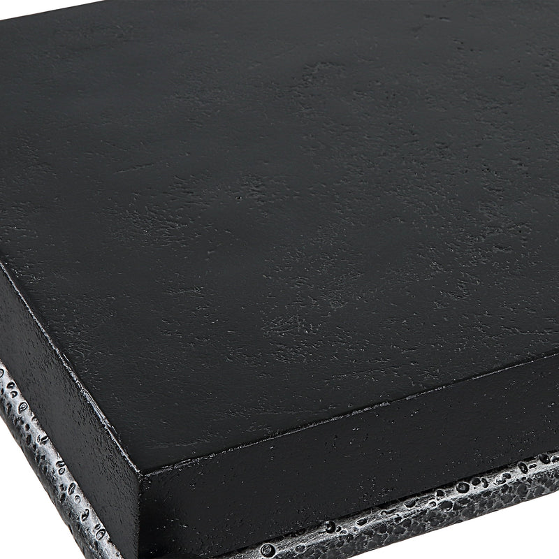 Console & Sofa Tables Crescendo Black Concrete Console Table 