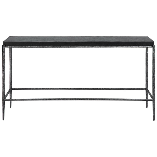 Console & Sofa Tables Crescendo Black Concrete Console Table 