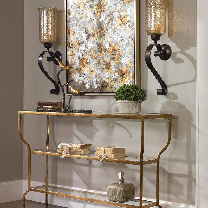 Console & Sofa Tables Deline Gold Console Table 