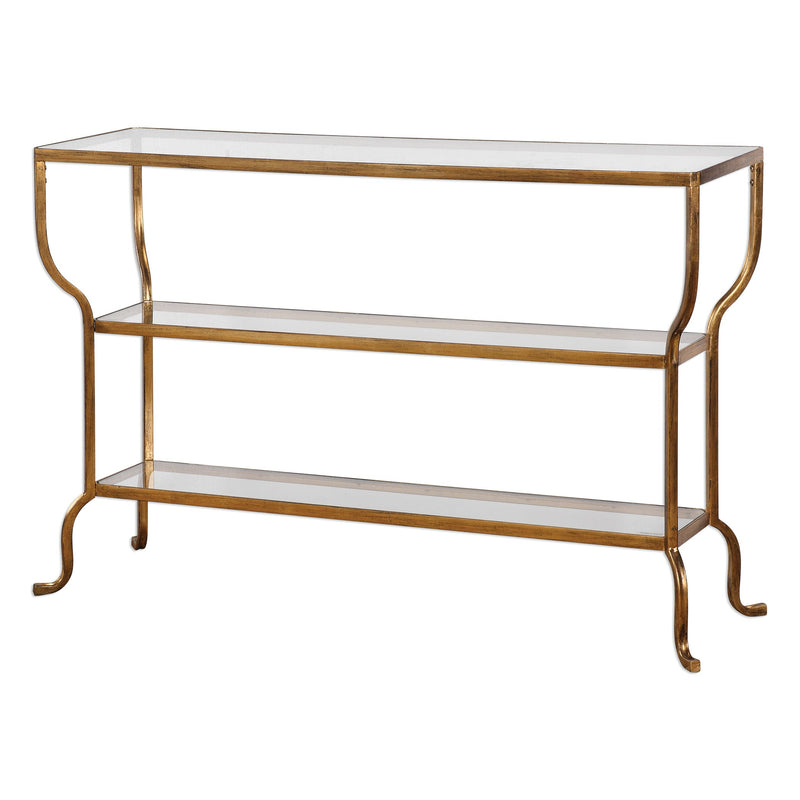 Console & Sofa Tables Deline Gold Console Table 