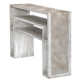 Console & Sofa Tables Genara Bone White Carved Console Table 