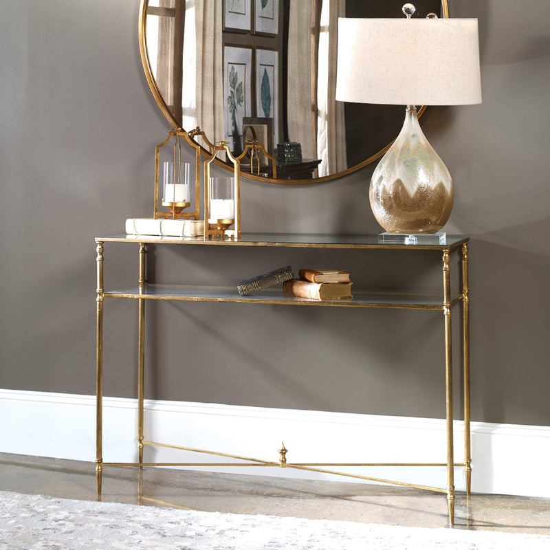 Console & Sofa Tables Henzler Mirrored Glass Console Table 