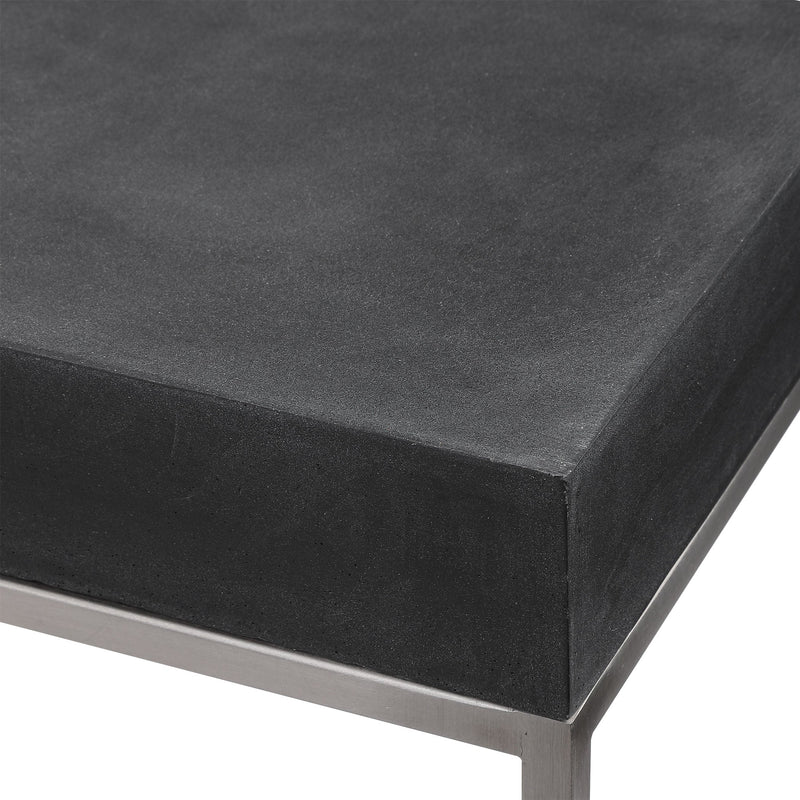 Console & Sofa Tables Jase Black Concrete Console Table 
