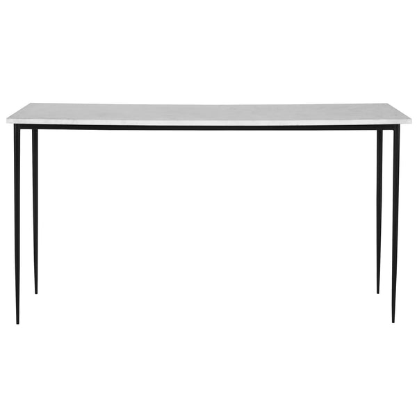 Console & Sofa Tables Nightfall White Marble Console Table 