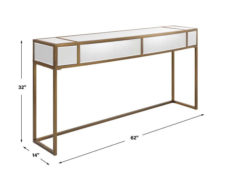 Console & Sofa Tables Reflect Mirrored Console Table 