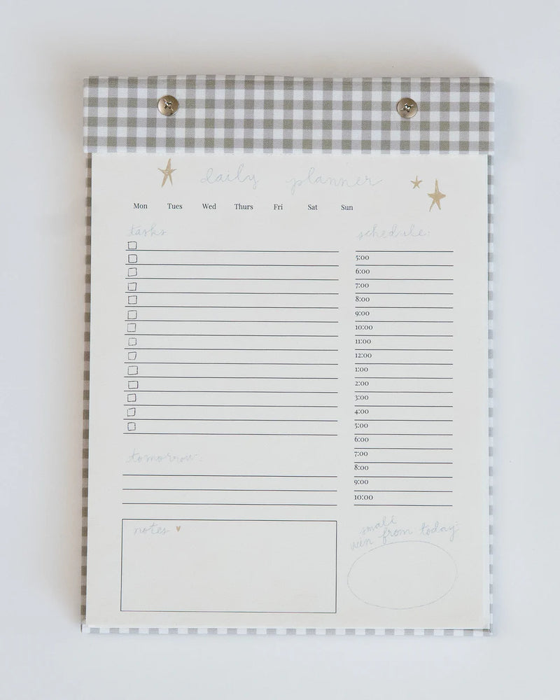 DAILY PLANNER NOTEPAD / PISTACHIO GREEN